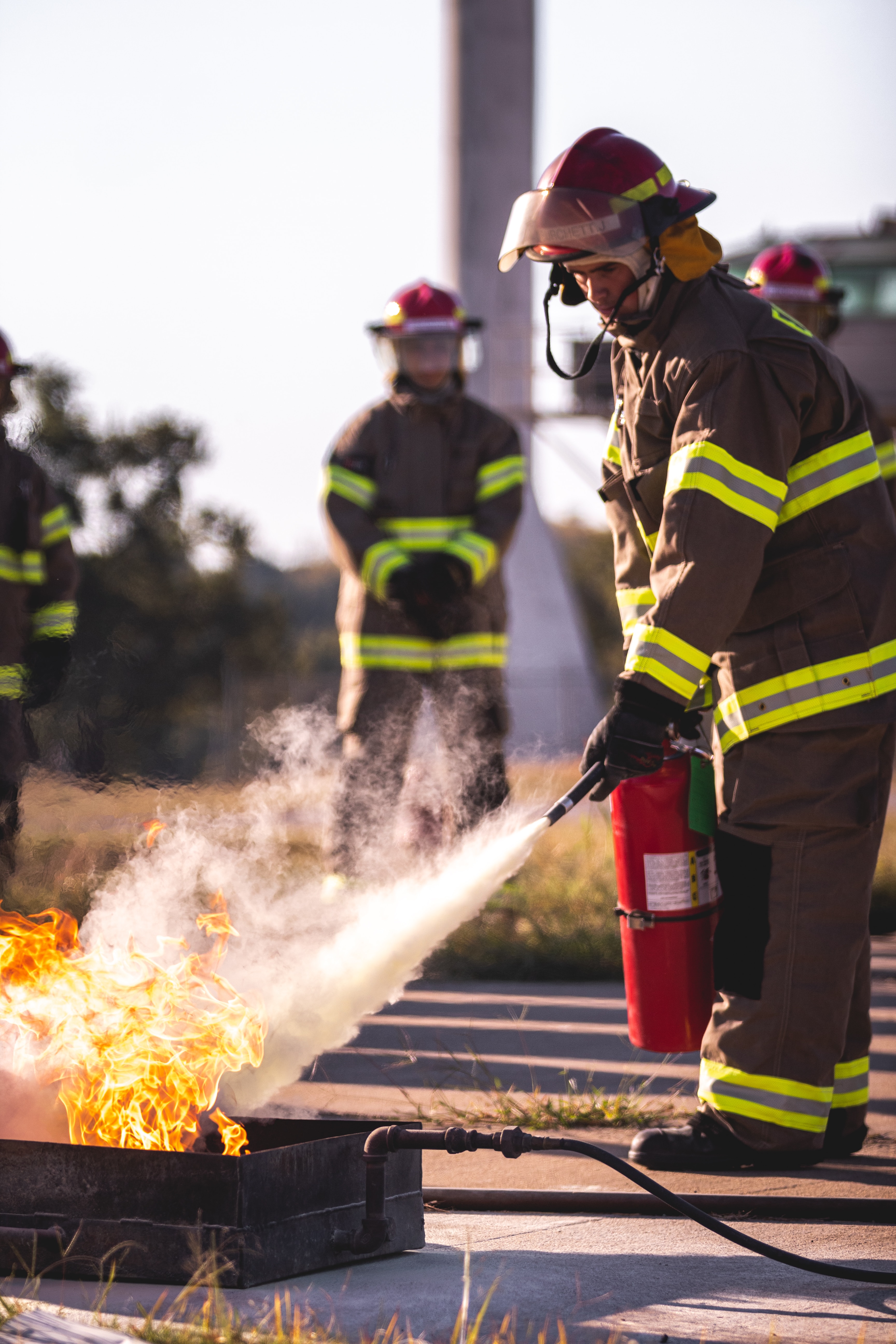 Group of fire fighters
